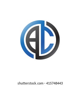 BC initial letters linked circle logo blue black