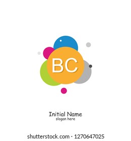BC Initial logo template vector