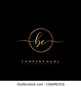 BC Initial luxury handwriting logo vector