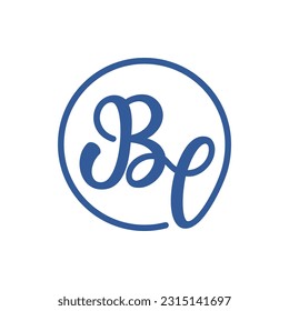 bc initials beauty logo design symbol