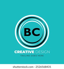 BC Letter Logo kreatives Design. BC einzigartiges Design. Vektorgrafik