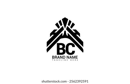 BC letter logo design with a circle shape BC Logo design. BC letter logo creative design. BC unique design.
