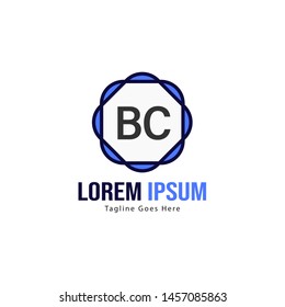 BC Letter Logo Design. Creative Modern BC Letters Icon Illustration