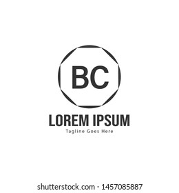 BC Letter Logo Design. Creative Modern BC Letters Icon Illustration