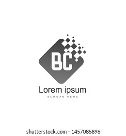 BC Letter Logo Design. Creative Modern BC Letters Icon Illustration