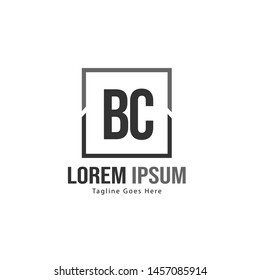 BC Letter Logo Design. Creative Modern BC Letters Icon Illustration