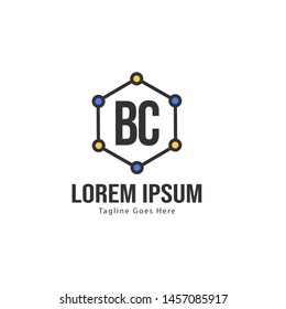 BC Letter Logo Design. Creative Modern BC Letters Icon Illustration