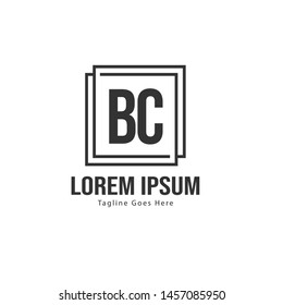 BC Letter Logo Design. Creative Modern BC Letters Icon Illustration