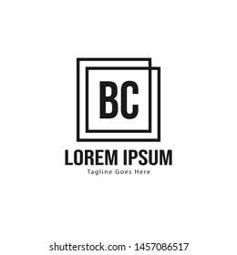 BC Letter Logo Design. Creative Modern BC Letters Icon Illustration