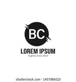 BC Letter Logo Design. Creative Modern BC Letters Icon Illustration