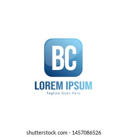 BC Letter Logo Design. Creative Modern BC Letters Icon Illustration