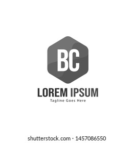 BC Letter Logo Design. Creative Modern BC Letters Icon Illustration