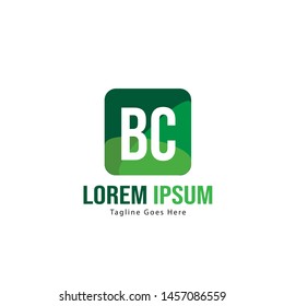 BC Letter Logo Design. Creative Modern BC Letters Icon Illustration