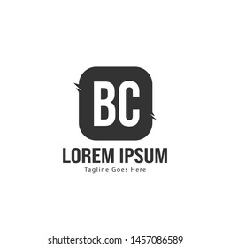 BC Letter Logo Design. Creative Modern BC Letters Icon Illustration