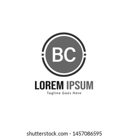BC Letter Logo Design. Creative Modern BC Letters Icon Illustration