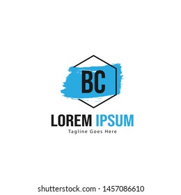 BC Letter Logo Design. Creative Modern BC Letters Icon Illustration