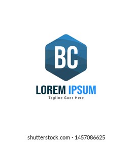 BC Letter Logo Design. Creative Modern BC Letters Icon Illustration