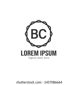BC Letter Logo Design. Creative Modern BC Letters Icon Illustration