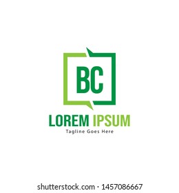 BC Letter Logo Design. Creative Modern BC Letters Icon Illustration