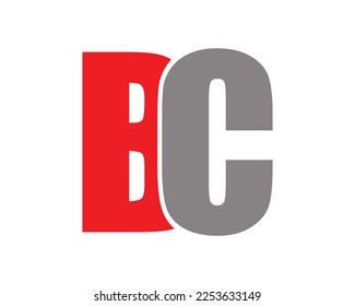 elemento de diseño de logotipo de letras BC 