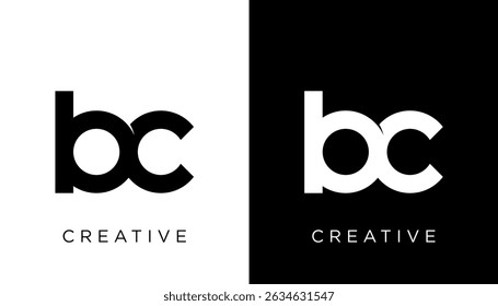BC Letter Logo Design Icon Vector Template