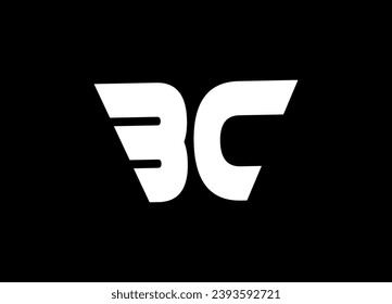 diseño de logotipo de letras BC y monograma, diseño de logotipo vectorial