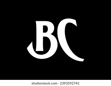 BC-Buchstaben Logo-Design und Monogramm,Vektorlogo-Design