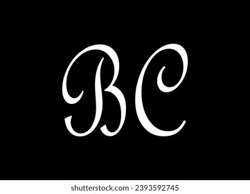 diseño de logotipo de letras BC y monograma, diseño de logotipo vectorial