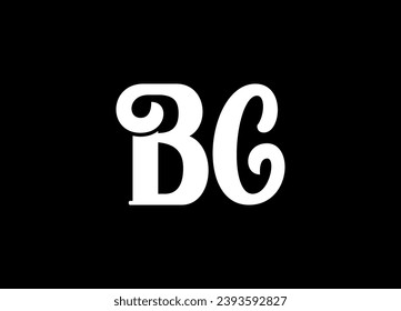 diseño de logotipo de letras BC y monograma, diseño de logotipo vectorial