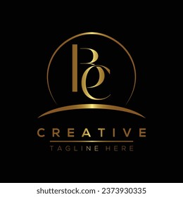 BC letter logo design template elements. BC letter vector logo.