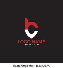 BC letter logo design vector 