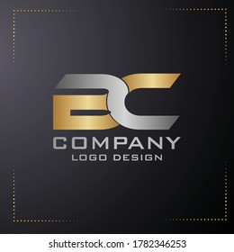 BC letter logo design vector