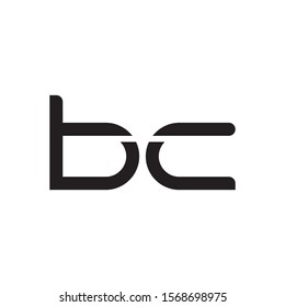 BC letter logo template vector icon design