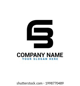 logotipo de carta BC, plantilla de diseño de logotipo de carta CB