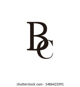 bc letter vector logo. b c vector logo