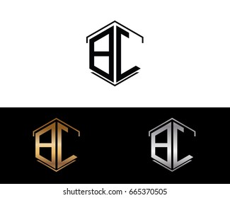 BC letters linked with hexagon shape logo