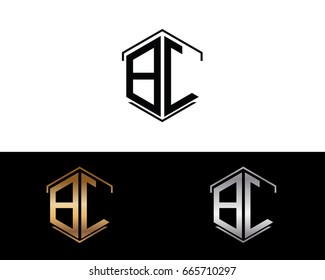 BC letters linked with hexagon shape logo
