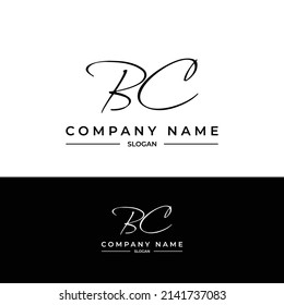 BC letters signature logo, Handwriting logo, Handwritten logo, BC, BC lettering, Letters BC