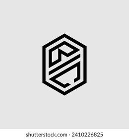BC line geometric monogram with high quality professional design that will print well