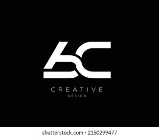 BC Logo Design , Initial Based BC Monogram 