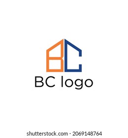 BC Logo Design und Vorlage.