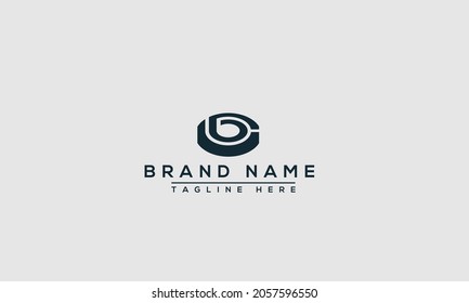 Elemento de promoción de marca gráfica vectorial de plantilla de diseño de logotipo BC.