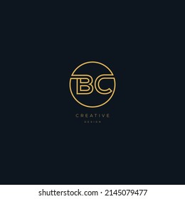 BC Logo Design Template Vector Graphic Branding Element.