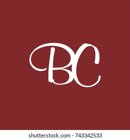 BC logo design template vector