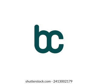 plantilla vectorial de diseño de logotipo BC