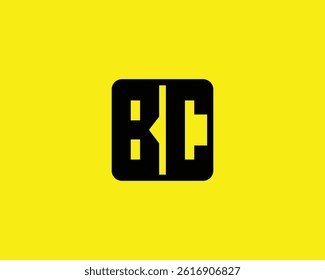 BC logo design vector template. BC