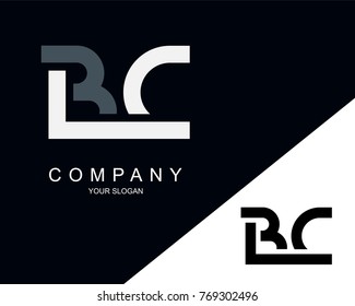 BC Logo Letter Design Template Element