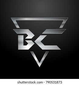 BC Logo, Monogram, Metal