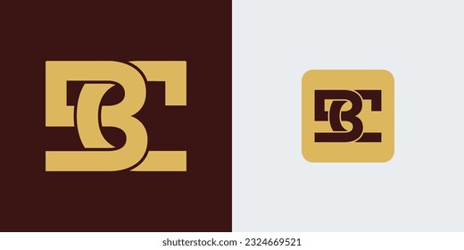 BC Logo monogram modern design template. CB initial letter logo design template vector.