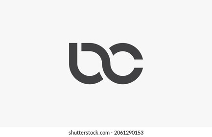 BC lowercase letter logo isolated on white background.